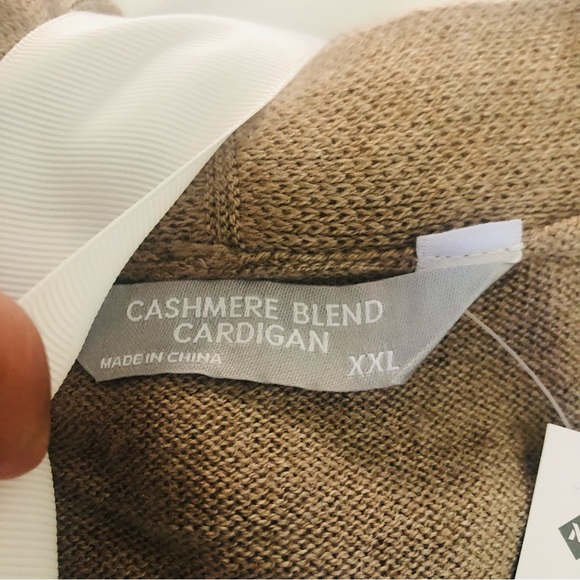NWT New Members Mark Luxury Premier Collections Cashmere Blend Cardigan - Picture 6 of 9